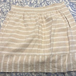 Jcrew linen pull on skirt